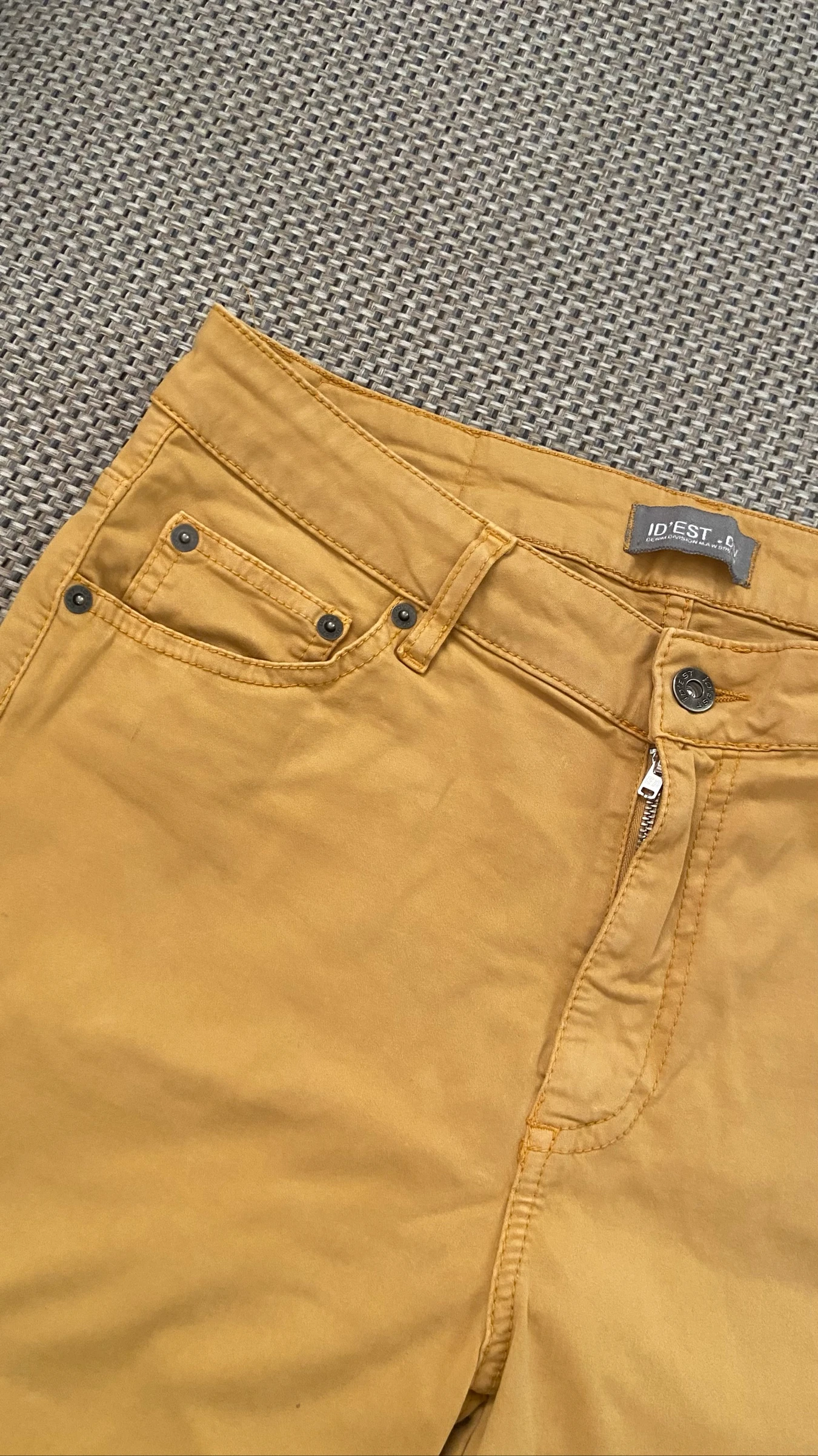 Short largo de jean amarillo – photo 4